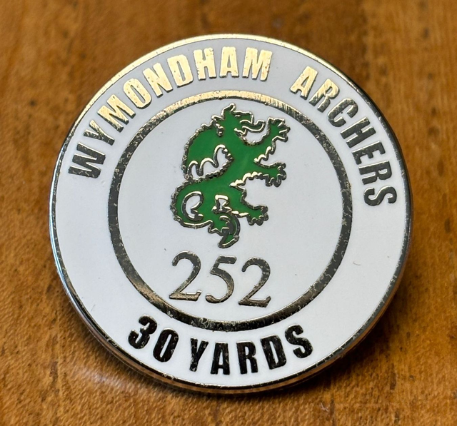 252 Badges - 30yds White (Outdoors Only - Adjusted Distances Apply)