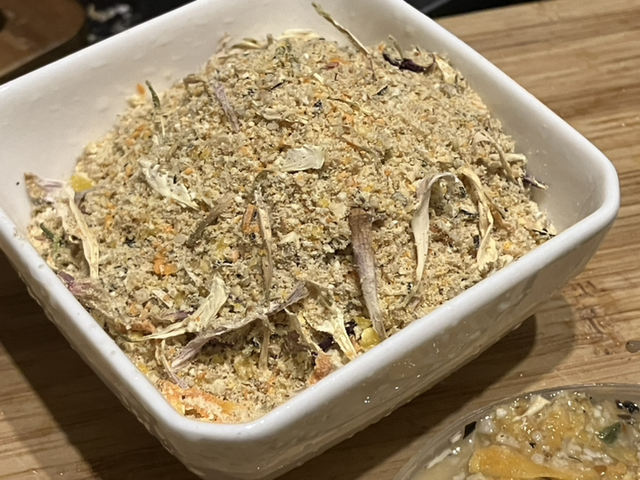 Carrot, Calcium & Petal Protein Food