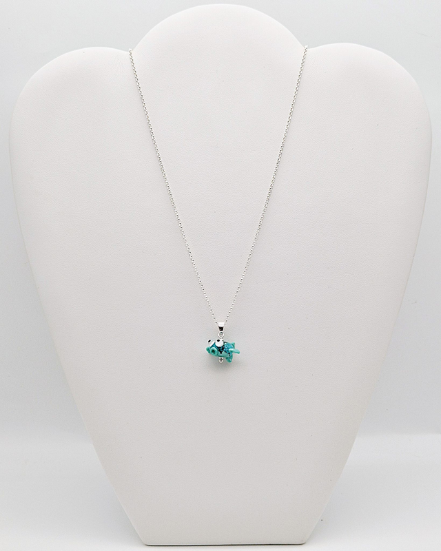 Pendentif Poisson bleu (1)