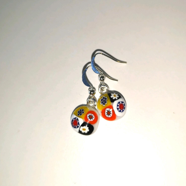 boucles d'oreilles millefiori 