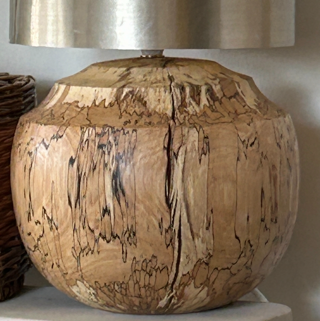 MA56 Large Lamp, spalted beech by Meyrick Ames