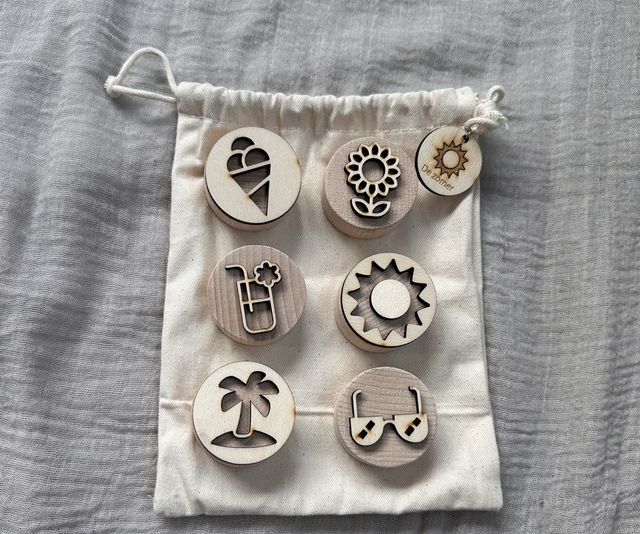 Houten stempels - Zomer 