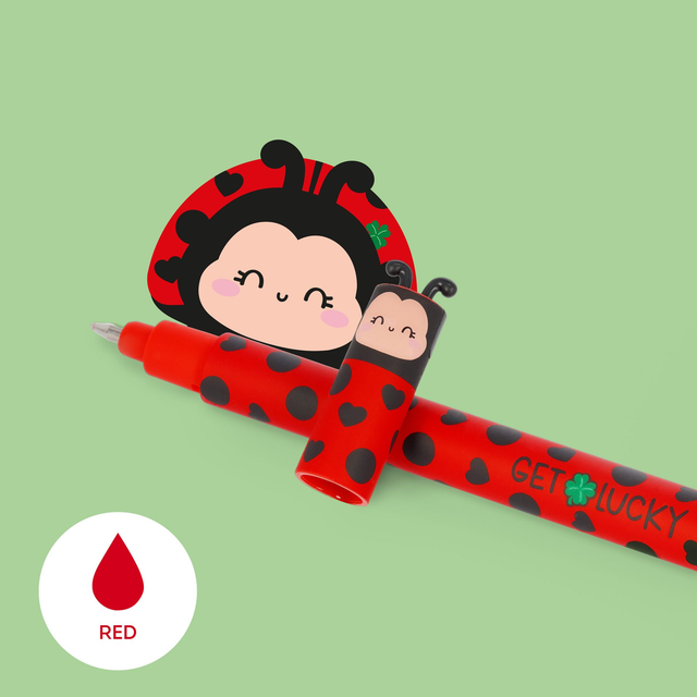 Penna Gel Cancellabile Ladybug "Get Lucky" - Erasable Pen