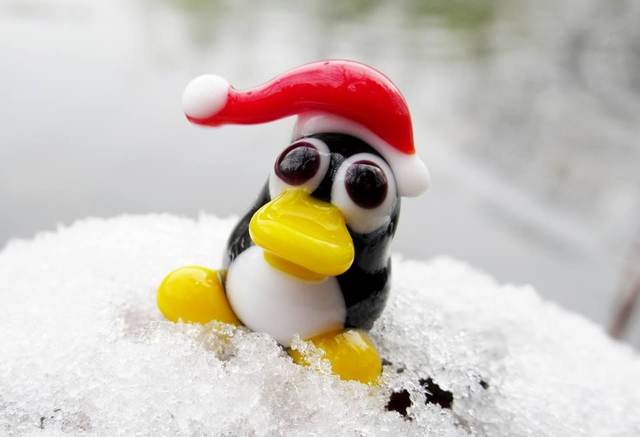 Lampwork Pingvin