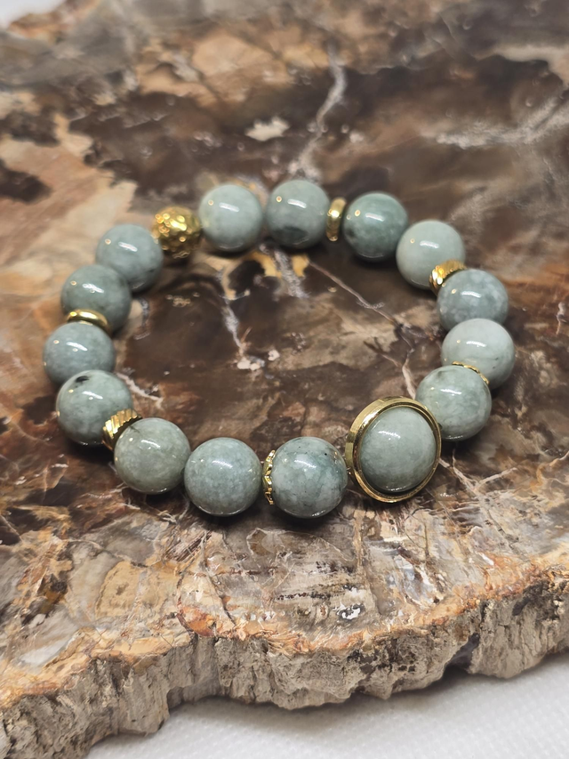 Bracelet Jade de Birmanie 1 cm