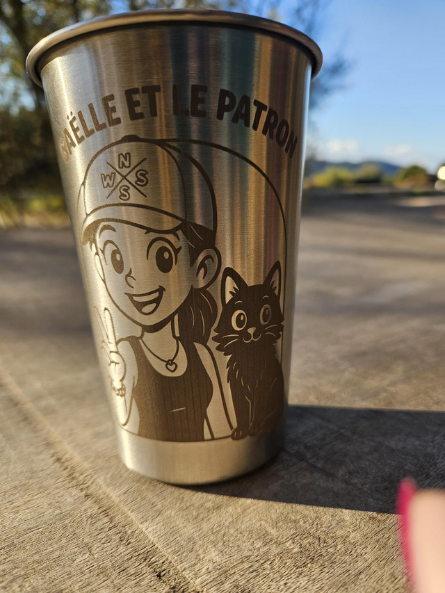 Gobelet "Gaelle et le patron"