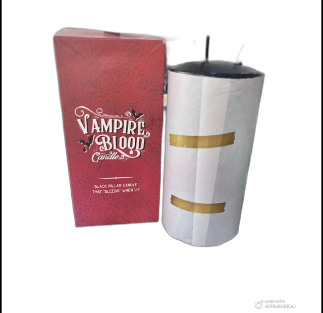 Large Vampire Blood Pillar Candle 