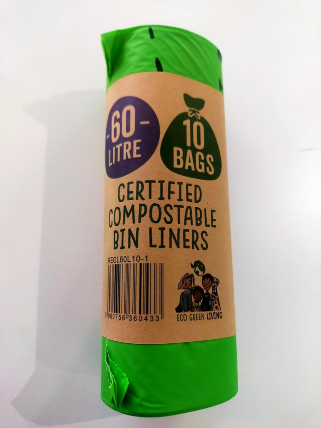 Eco Green Living Bin Compostable bag 60lt x 10 bags