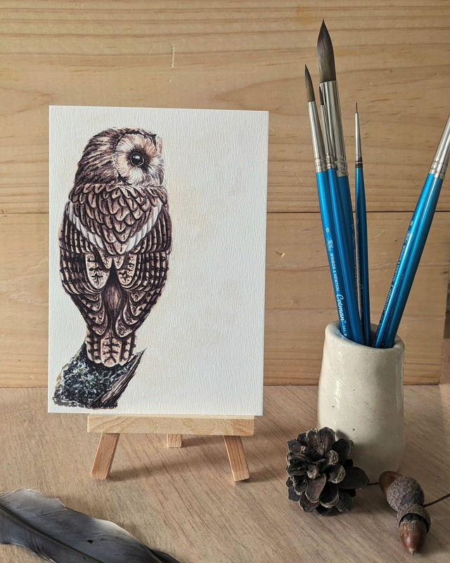 La Chouette hulotte - carte A6