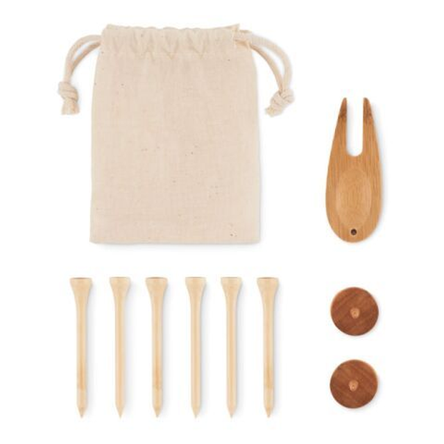 Golf accessories set in pouch