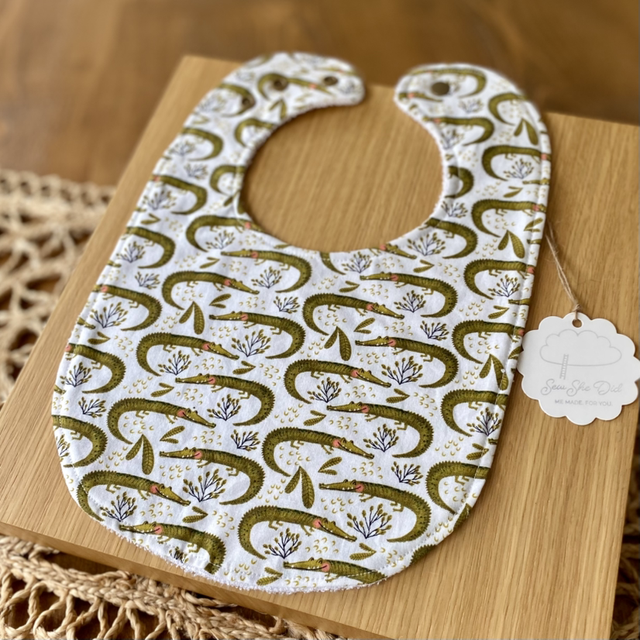 Baby Bib - Alligators