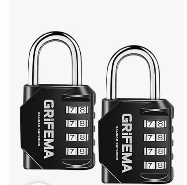 Zzz on hold Combination weatherproof locks x2