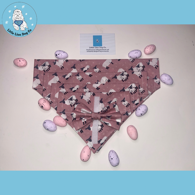 Ewe are so stylish pink handmade dog accessories