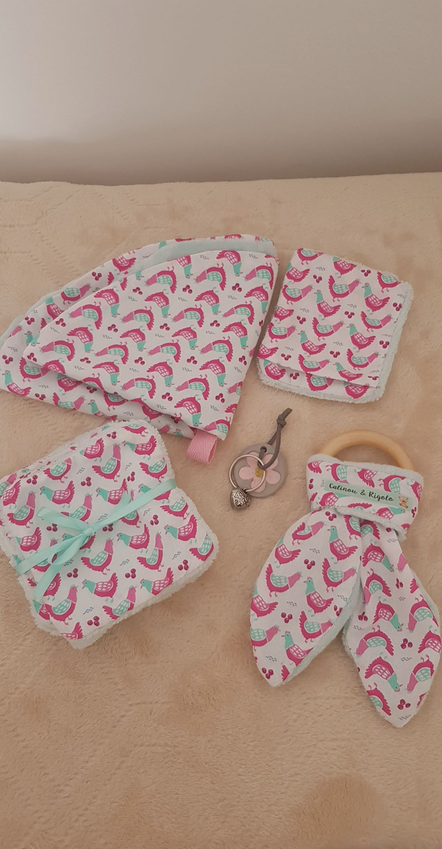 Coffret Poules roses