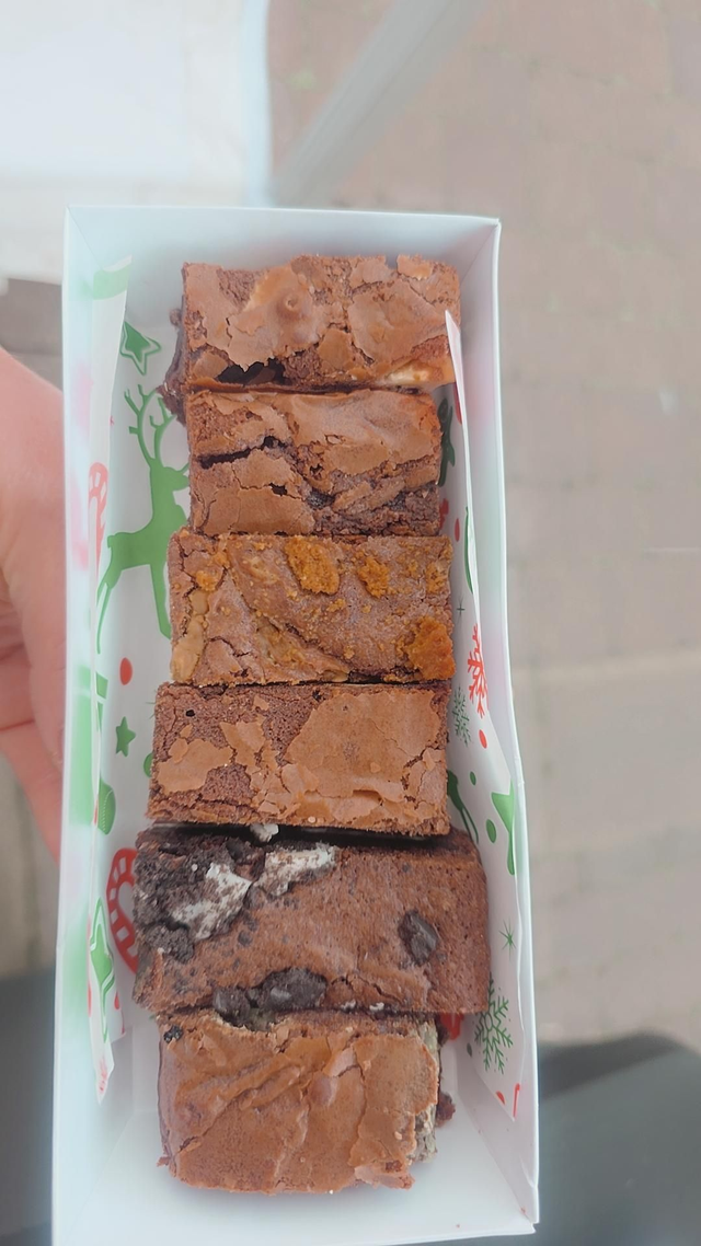 Taster box of mini brownie bites
