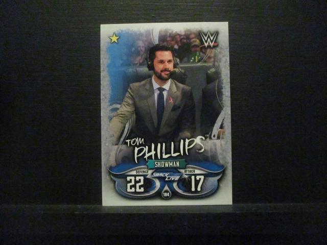 Tom Phillips - Smackdown Live Slam Attax Live Original Trading Card #194