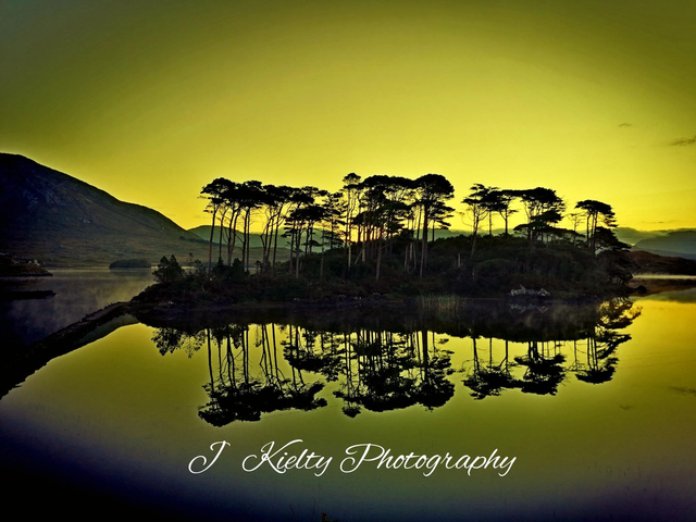 The Blue Hour at Pine Island, Derryclare Lake, Connemara, County Galway. 