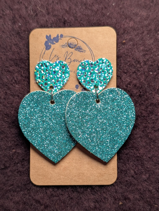 Boucles d'oreilles Louise turquoise lo007