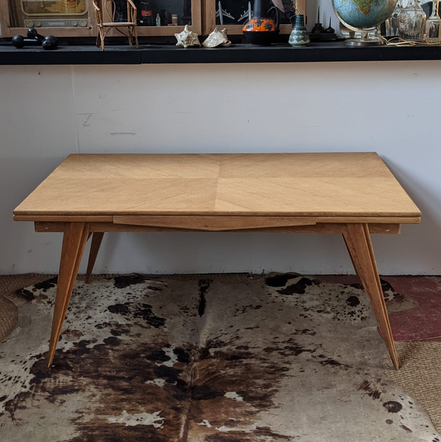 Table vintage avec rallonges