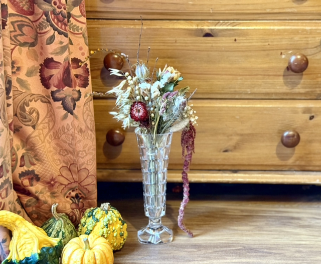 everlasting bright autumn colours dried flower bouquet