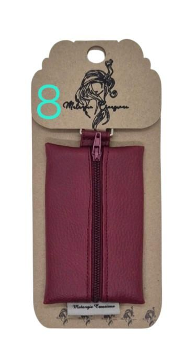  Porte-Clés porte-monnaie rectangulaire en simili cuir ou liège