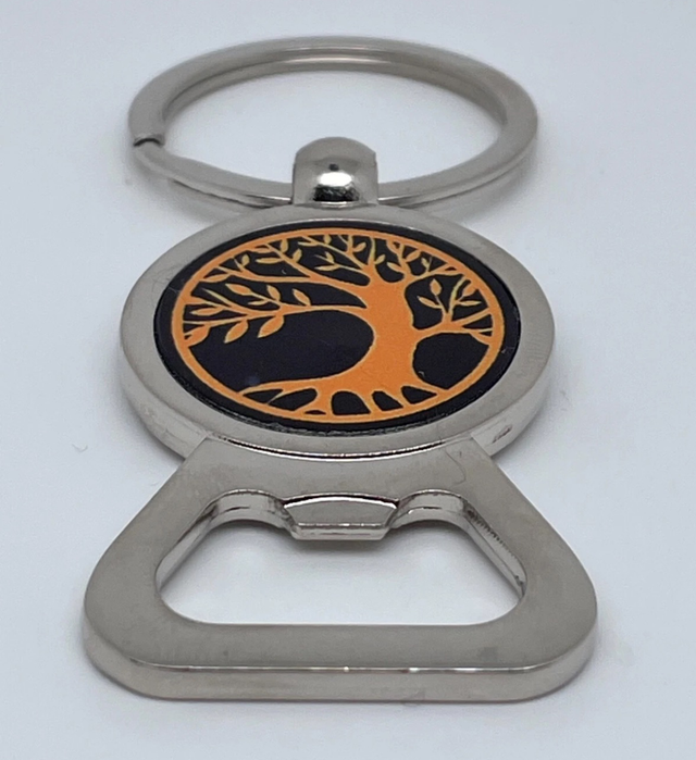 Wiccan World Tree Wicca Celtic Celt Bottle Opener Metal Pagan Gift Key Ring