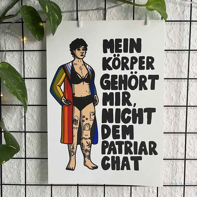 A4 Print Mein Körper gehört mir