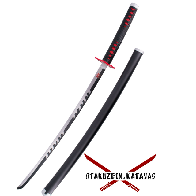 Katana S0289 de Demon Slayer Katana Mingshao empuñada por Kamado Tanjirou