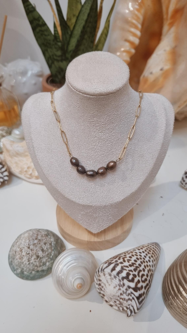 Collier perle d'eau douce