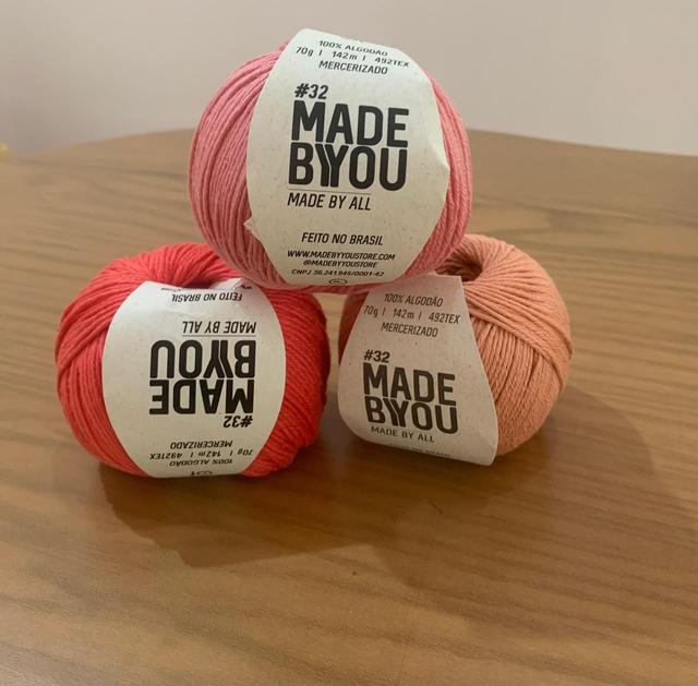 Fio 32 Para Amigurumi Vegan Algodão  70g MADEBYYOU