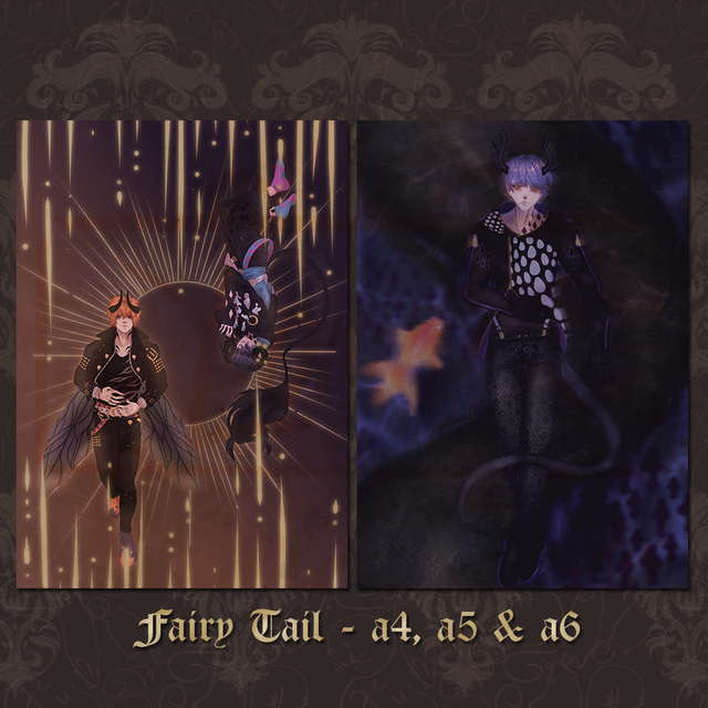 Prints Obey Me! - Beel &amp; Belphie - Leviathan &amp; Henry