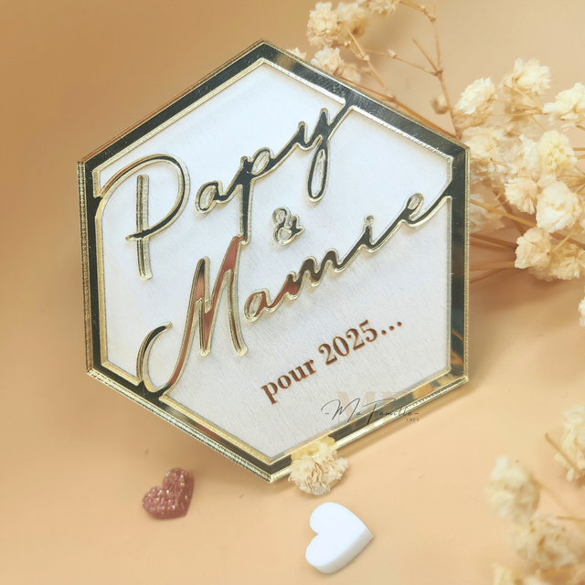 Magnet - Papy & Mamie pour 2025