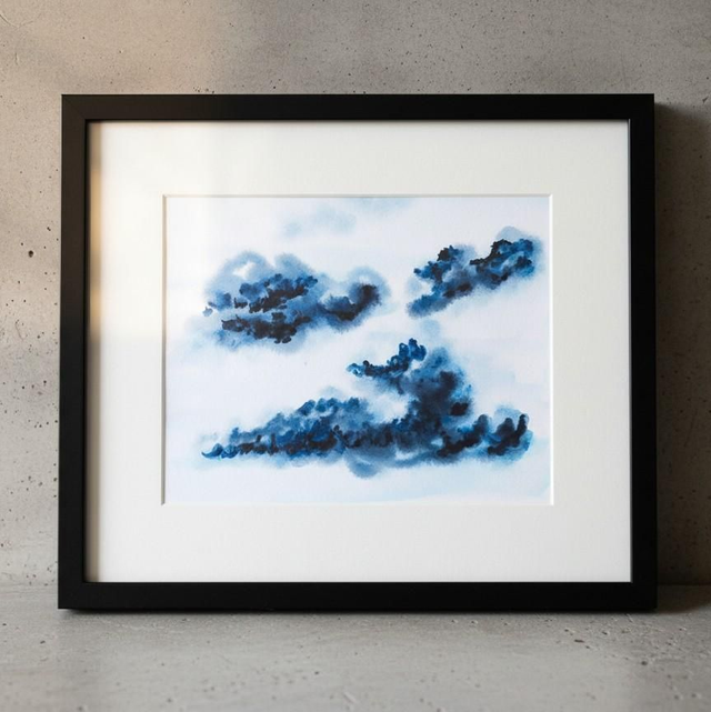Aquarelle medium - Nuages de Payne 