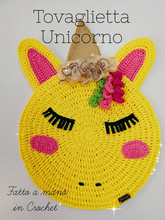 Tovaglietta Unicorno in Crochet 