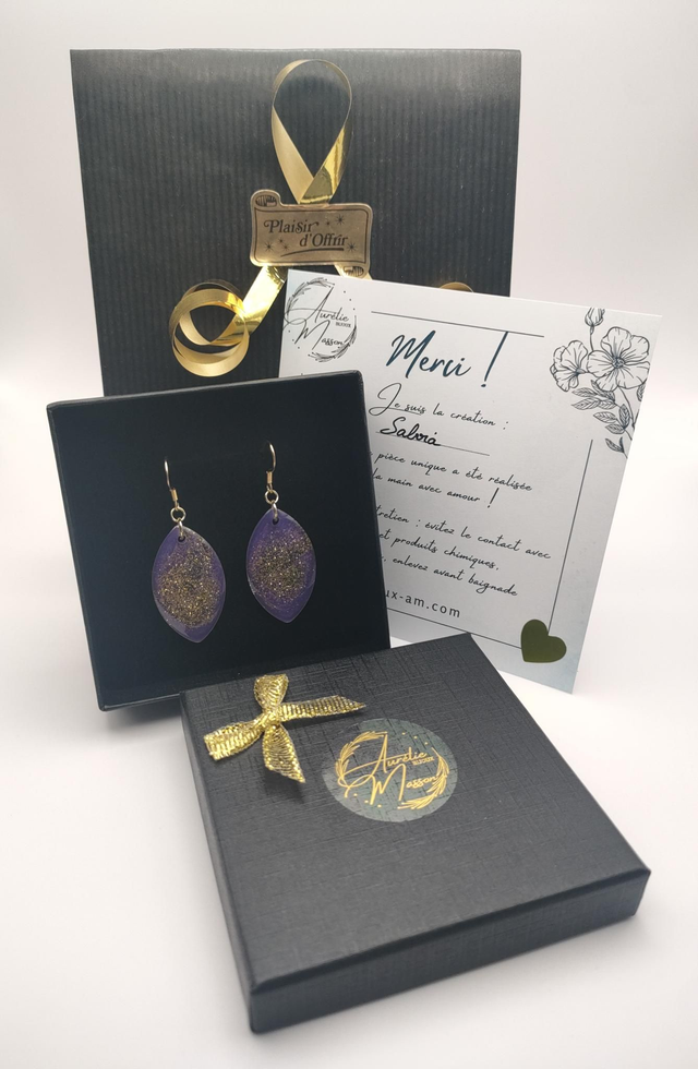 Boucles d'oreilles "Salvia"