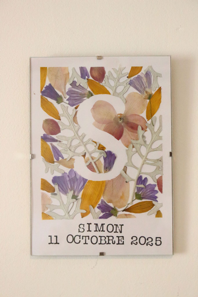 Lettre fleurie personnalisée