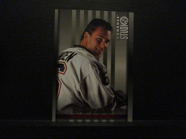 Trevor Linden - NFL 1997 Donruss Studio Ice Hockey Original Trading Card #101