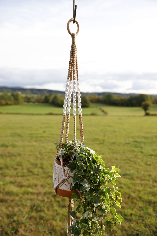 CAMELIA ~ Suspension bicolore beige