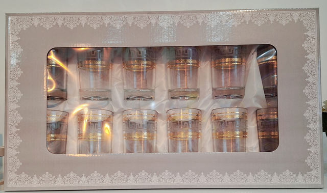 Luxe theeglazen goudkleurig