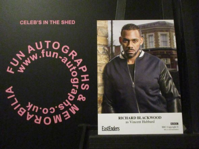 Richard Blackwood (Vincent Hubbard) Original EastEnders Cast Card