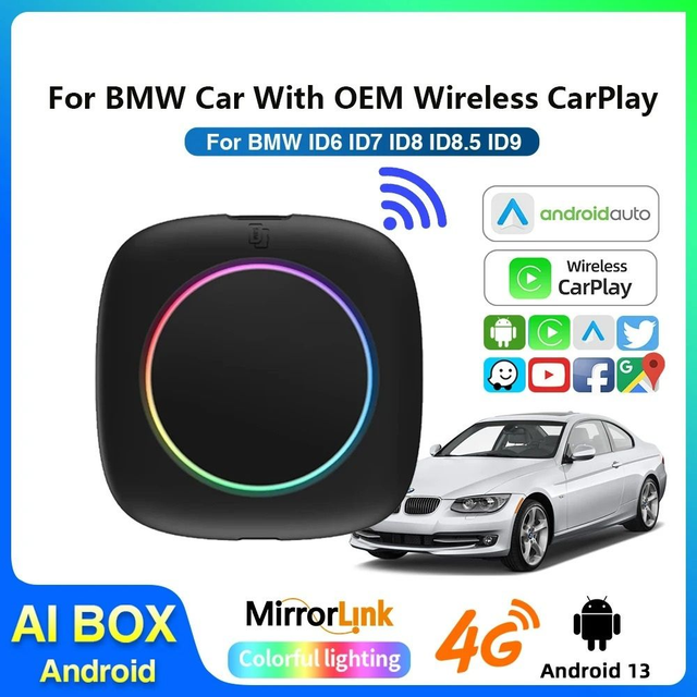 BMW ID6 ID7 ID8 ID9 Draadloze CarPlay AI Box