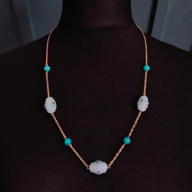 Turquoise Lampwork Beads