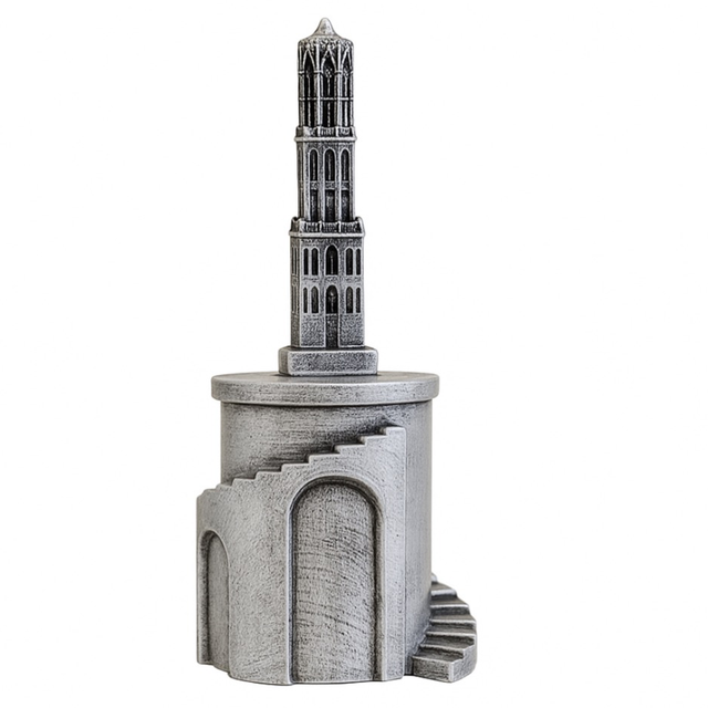 Urn Domtoren (kleur zilver)
