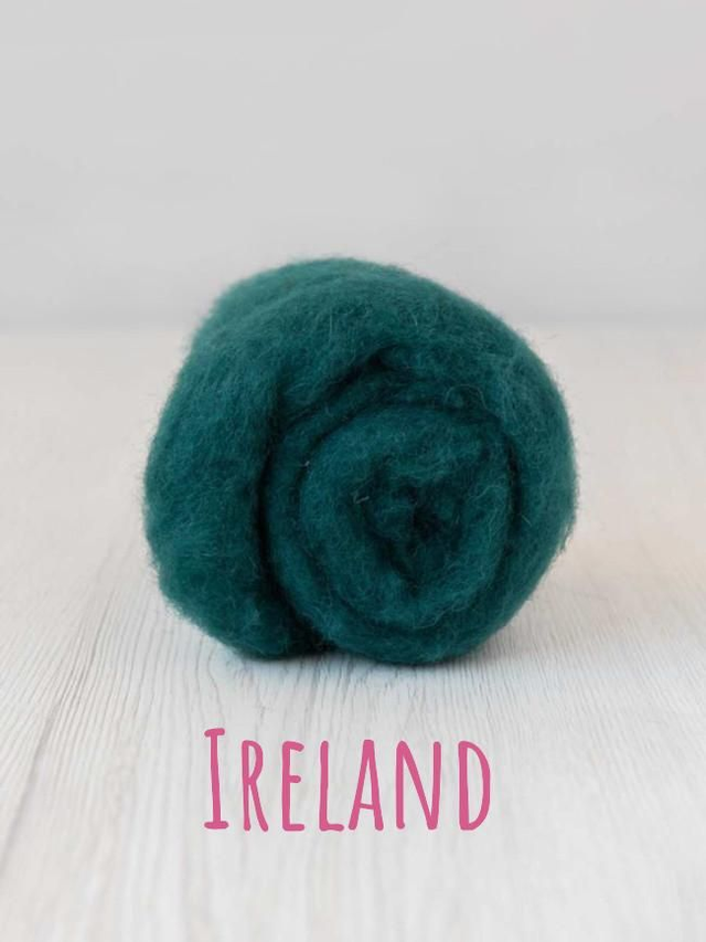 Carded wool for Needle Felting Maori DHG Carded Batt - Ireland