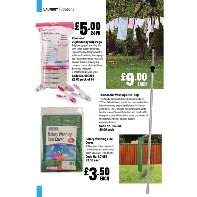 Kleeneze 24 Pk Soft Pegs