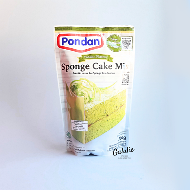 PONDAN Sponge Cake Mix Pandan - Préparation de Gâteau Éponge Pandan