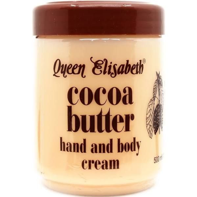 Queen Elizabeth, cocoa butter for face&body