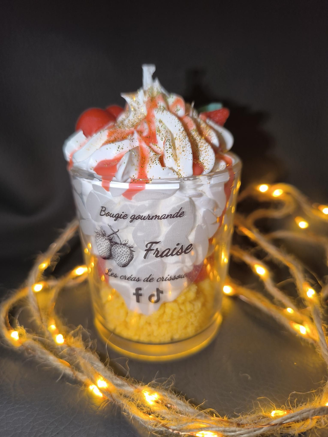 Bougie fraise 