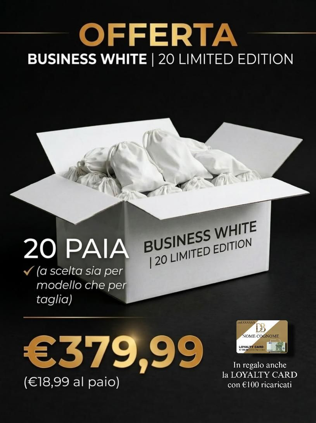 Offerta BUSINESS WHITE | 2O Limited Edition