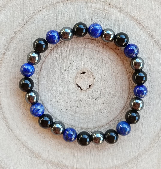 Lapis Lazuli, Hématite &amp; Obsidienne